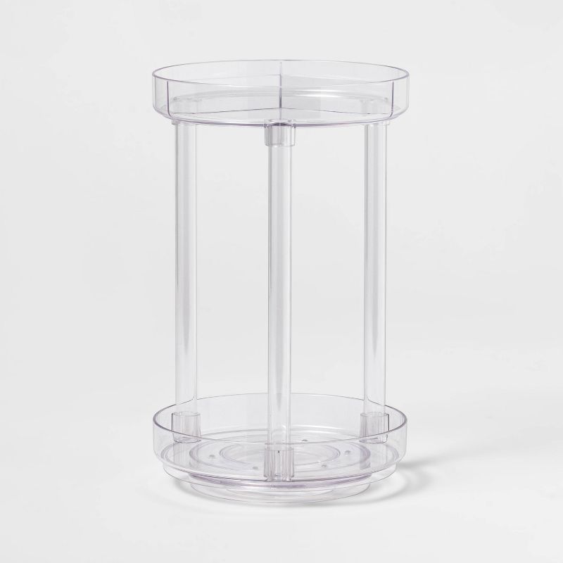 Spinning Turntable Makeup Organizer Clear - Brightroom&#8482;, 1 of 9