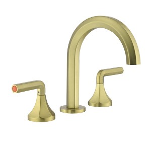 CLIHOME Hexagon 8 in. Widespread Double-Handle 3-Hole Brass Bathroom Sink Faucet With Hose - 1 of 4