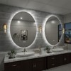 Apmir Super Bright Back LED Lighted Anti-Fog Round/Oval Wall Mirror with Tempered Glass & 3-Year Warranty - 3 of 4