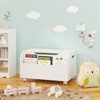 GlasFlength Decorative Bookshelf Creative and Unique Styling, Multifunctional Storage with Open Display Bookshelves, White,23.62”*15.75”*14.4" - 2 of 4