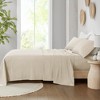 Elegant Solid Organic Cotton Sateen Sheet Set, All Season Bedding Set, Cozy Home Textile for Lux Bedroom Decor - 4 of 4