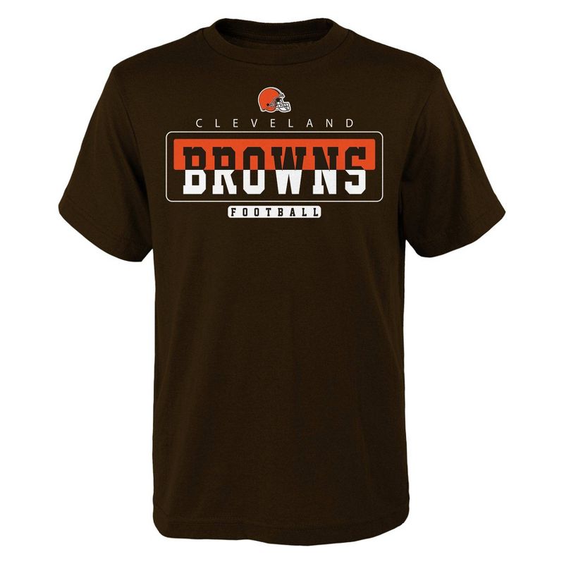 NFL Cleveland Browns Boys&#39; Short Sleeve Cotton T-Shirt, 1 of 2