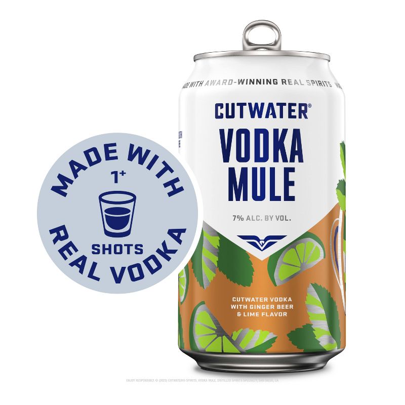 Cutwater Fugu Vodka Mule Cocktail - 4pk/12 fl oz cans, 5 of 13