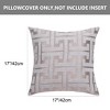 PiccoCasa Throw Decors Embroidery Geometric Pattern Square Pillow Case - 4 of 4