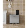 Triple Compartment Stainless Steel Kitchen Trash Can for Recycling, Plastic Inner Buckets and Quiet Close, Brushed, Airtight - 2 of 4