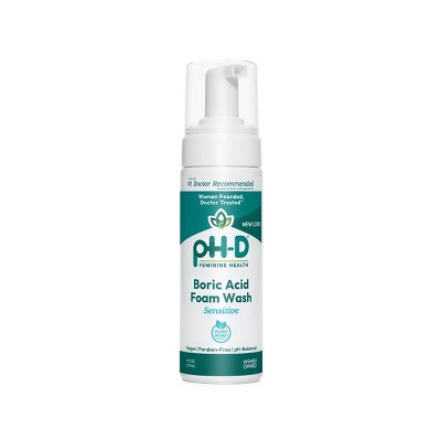 pH-D Feminine Health Boric Acid Sensitive Foam Wash - 6oz