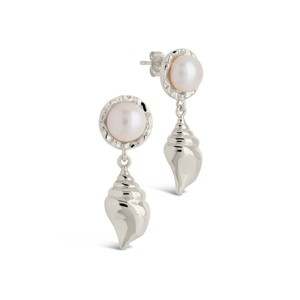 SHINE by Sterling Forever Beverly Pearl Shell Drop Stud Earrings - 1 of 4