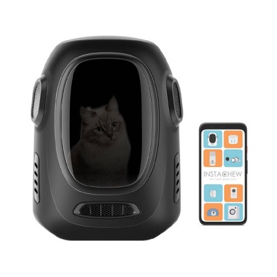 Instachew App Enabled Trekpod Smart Cat and Dog Carrier - Black