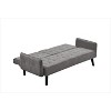 Kumasinova 72" Sleeper Sofa Bed,Gray Sofa Couch with Drop-Down Table,Cup Holder,Convertible Folding Backrest Linen Sofa for Apartment,Bedroom - 4 of 4