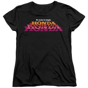 Women's Honda Make It Simple Logo T-Shirt - 1 of 4
