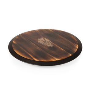 NFL Kansas City Chiefs Fire Acacia Wood Lazy Susan Serving Tray - 1 of 3