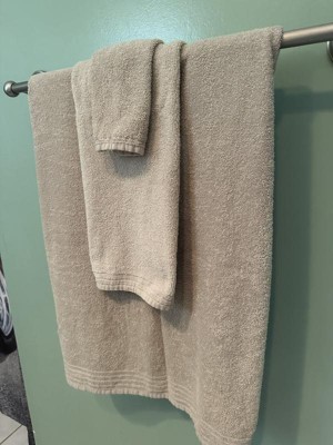 12pc Big Bundle Cotton Bath Towel Set Taupe : Target