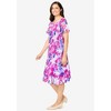 Woman Within Plus Size Overlay Tiered Dress - 4 of 4