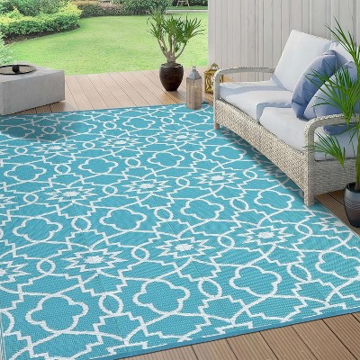 Millerloom Rug – Waterproof, Reversible Plastic Straw Patio Carpet, Easy Clean, All-Weather Outdoor Rug