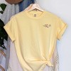 Simply Sage Market Embroidered Flower Cluster Garment Dyed Tee - 2 of 4