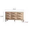 Mshliw 9 Drawer Dresser with Adjustable Storage, Solid Wood and MDF Chest of Drawers, TV Stand and Storage Cabinet for Bedroom or Living Room - 2 of 4