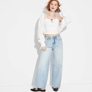 Women's High-Rise Baggy Jeans - Wild Fable™ - 1 of 3