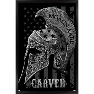 Trends International Jim Baldwin - Carved Helmet Framed Wall Poster Prints - 1 of 4