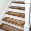 Colonial Mills New England Braid Stair Treads - Urban Brown 8"x28", 13 Pcs - 4 of 4