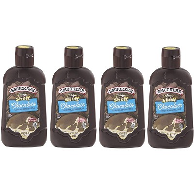 Smucker's Magic Shell Ice Cream Topping, Chocolate Flavor, 7.25-ounce Bottles (Pack of 4)
