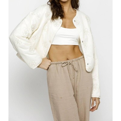 Women's Simple Elegance Floral Jacket - STORIA