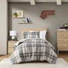 Gulches Twin Twin XL Vintage Plaid 2 Piece Duvet Cover Set - 4 of 4