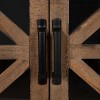 Kate & Laurel All Things Decor Mace Farmhouse Wall Mounted Cabinet with Glass Doors Decor Storage - 3 of 4