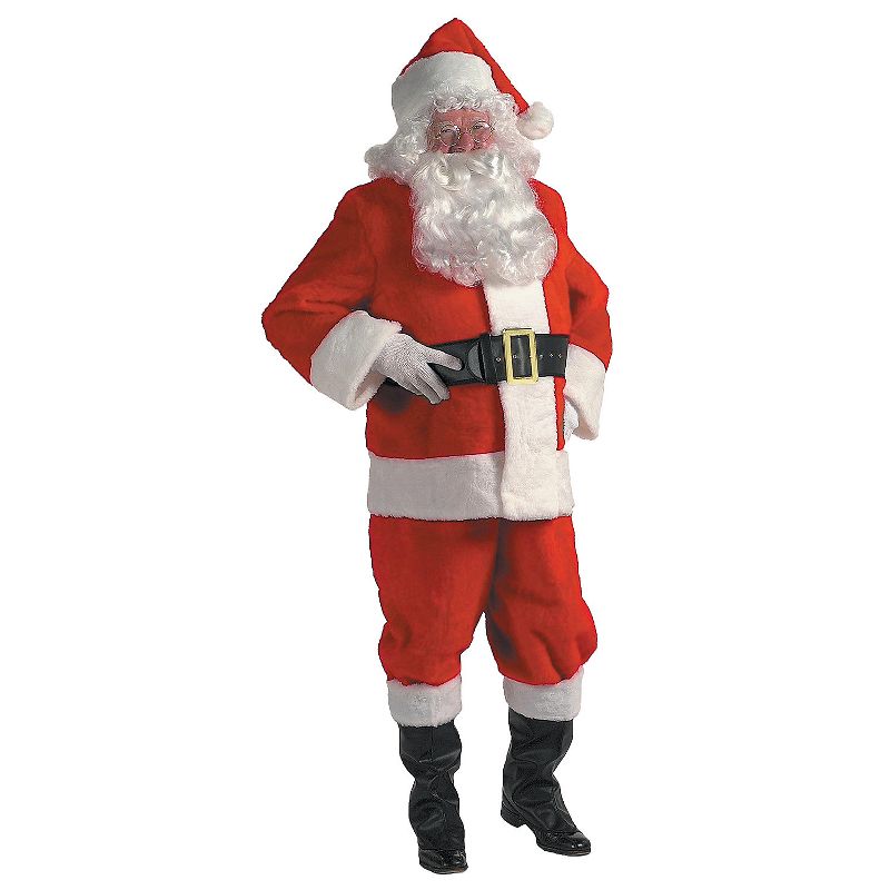 Halco Mens Rental Quality Santa Suit Costume Red, 1 of 2
