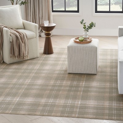 Nourison Grafix Contemporary Plaid Area Rug