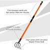 attop Tines Garden Cultivator with Fiberglass Handle, 58 Inches - 2 of 4