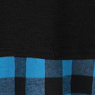 black navy plaid