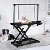 Grooming Table with Aluminium Overhead Arm, 50'' Lift Heavy Duty, Adjustable Pet Grooming Table with Anti Slip Tabletop for Large Dogs, Home, Salon - 2 of 4