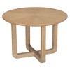 Nicbex Round Dining Table Set for 4 Retro Dining Set with Radial Wood Grain Design and 4 Chairs for Kitchen - 2 of 4