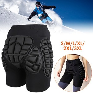 LakeForest**Protective Shorts for Skiing, Snowboarding, Skating & Skateboarding – EVA Hip & Tailbone Protection**black Size 3XL - 1 of 4