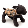 The Worthy Dog Beige Plaid Flannel Adjustable Pet Dress - image 3 of 4