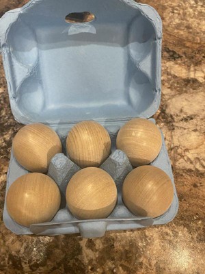 Bella Luna Wooden Toy Eggs, 6 Pack