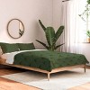 Deny Designs King Caroline Okun Mossy Green Bulbs Comforter and Pillow Sham Green - 2 of 4