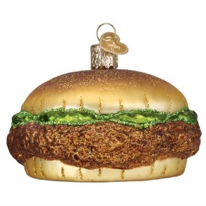 Old World Christmas Blown Glass Ornament for Christmas Tree, Chicken Sandwich - 1 of 4