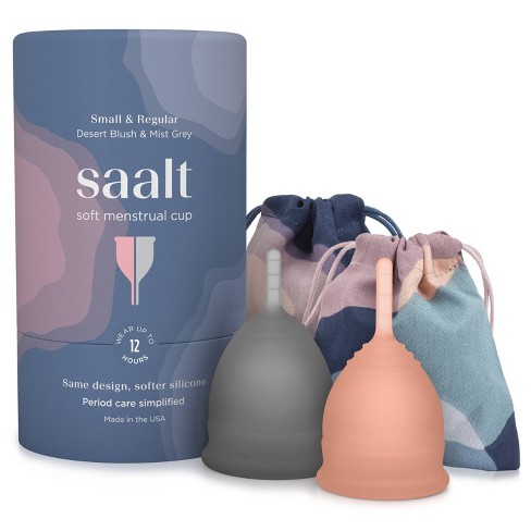 Saalt Soft Menstrual Cups - Small & Regular - 2pk : Target