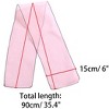 Allegra K Women's Transparent Skinny Solid Color Lightweight Organza Scarf Neckerchief - 3 of 4