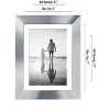 Americanflat Picture Frame with polished glass - Easel Stand & Horizontal and Vertical Formats - Available in a variety of Sizes and Colors - 2 of 4