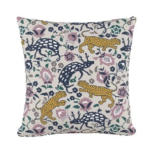 Leopard Print Square Throw Pillow - Skyline Furniture - 1 of 3