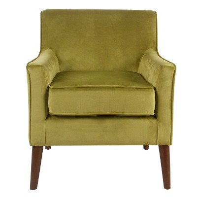 target green velvet chair