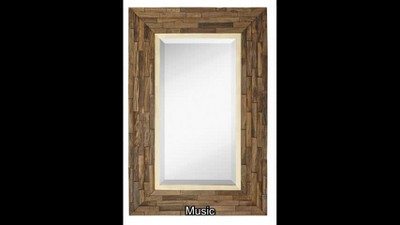 Hamilton Hills 24 X 36 Rectangular Brown Wood Framed Mirror : Target