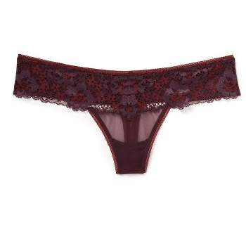 Adore Me Women's Clairabelle Thong Panty M / Jester Red. : Target