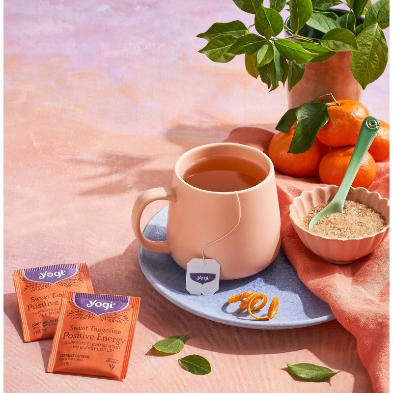Yogi Tea - Sweet Tangerine Positive Energy Tea - 16ct, 4 of 7