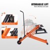 VEVOR Lawn Mower Lift with Hydraulic Jack, 500 Lbs Weight Capacity, Solid Carbon Steel Lawn Mower Lift, Adjustable Movable Lawn Lifter, Orange - 4 of 4