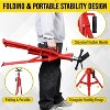 V Head Pipe Stand 1/8"-12", Adjustable Height 28"-52", Pipe Jack Stands 2500 LBS, Portable Folding Pipe Stands for Welding, Automotive, Construction - 3 of 4