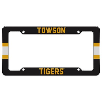 Towson Tigers Stripes License Plate Tag Frame