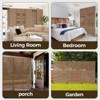 DSVIMOY 72" H×45" W Outdoor Privacy Screen Fence Screen Panels Wall Ultra Thick HDPE Wind Resistant for Outdoor Patio Balcony Backyard Garden - 4 of 4